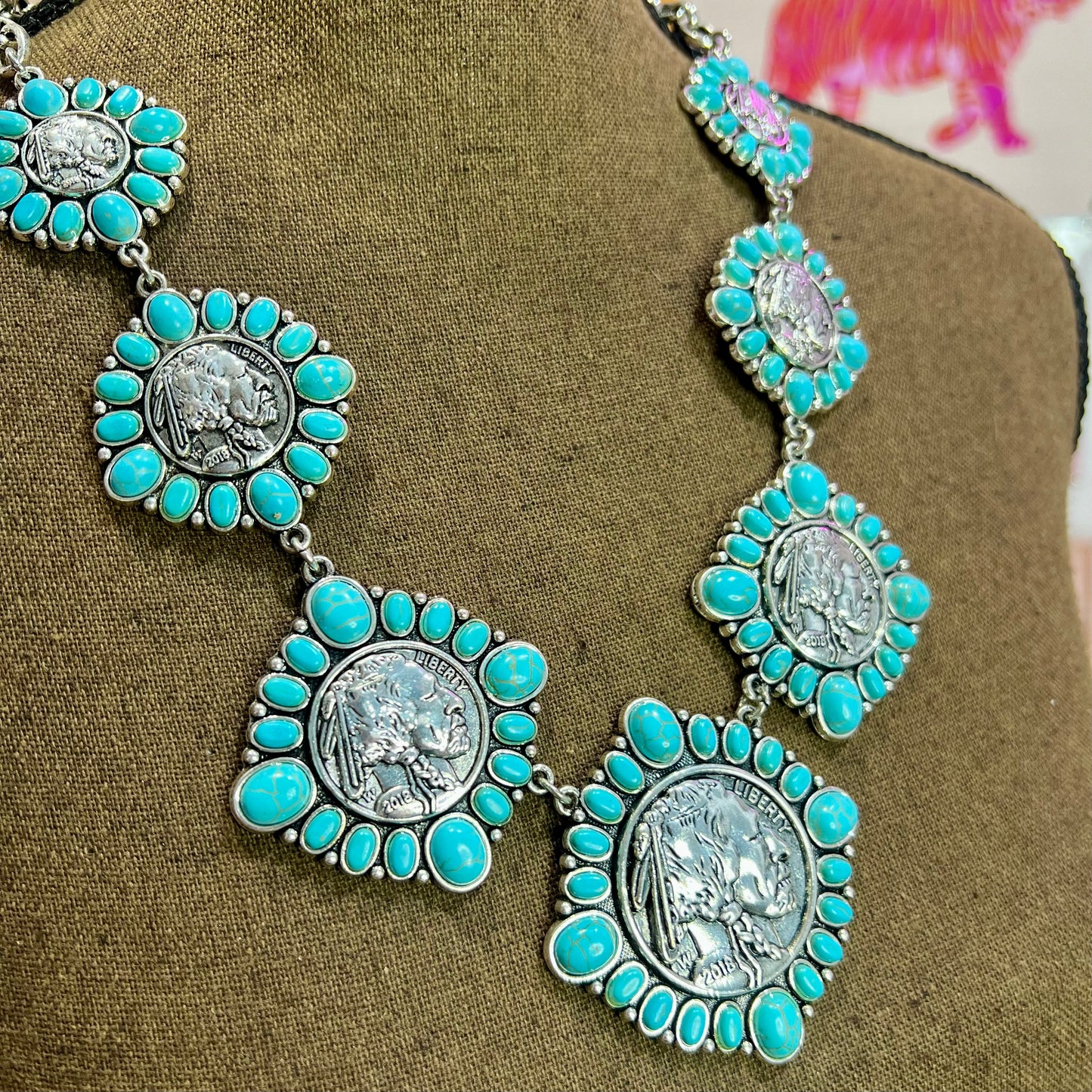 Indian Buffalo Nickel Necklace
