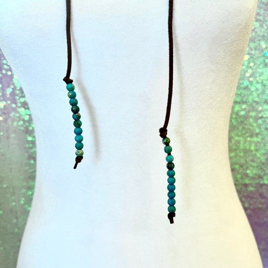 Brown Wrap Long Necklace