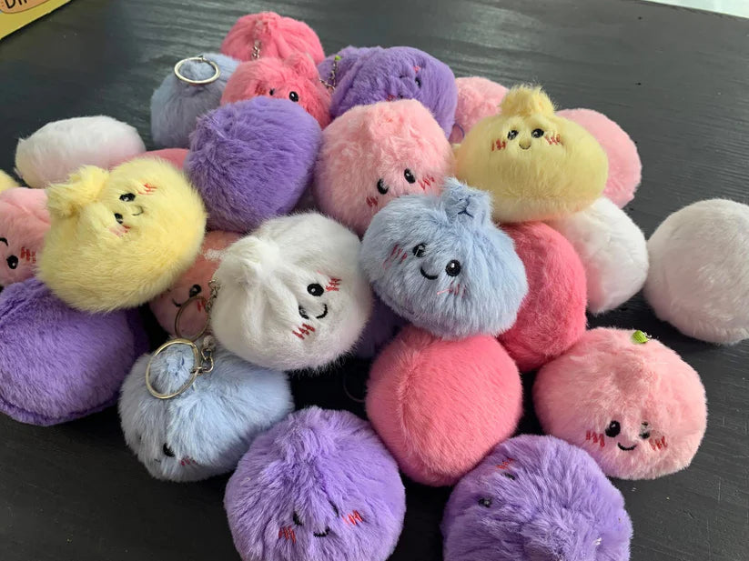Fuzzy Dumpling Keychain