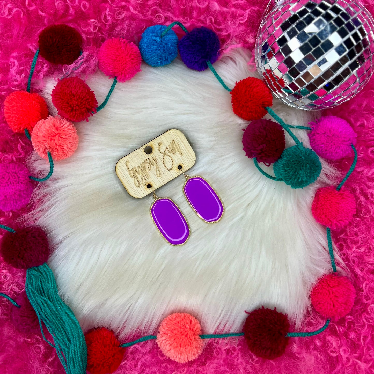 Purple Dani Earrings