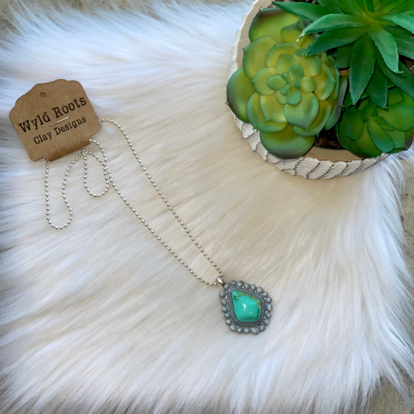 Turquoise Diamond Necklace