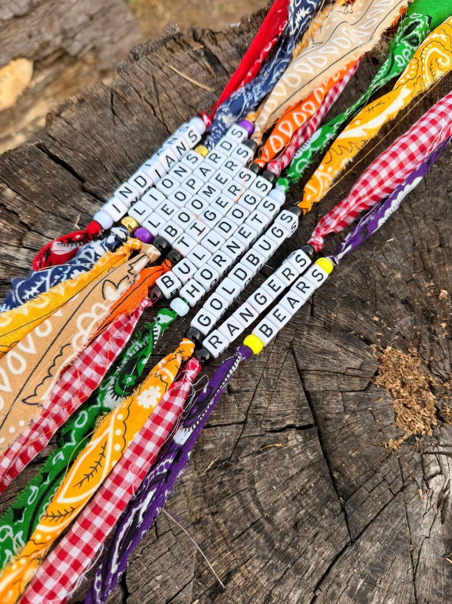 Leopards Game Day Bandana Tie Bracelets