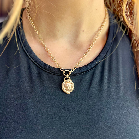 Lion Pendant Necklace