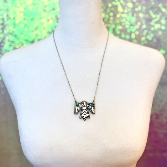 Silver Thunderbird Necklace
