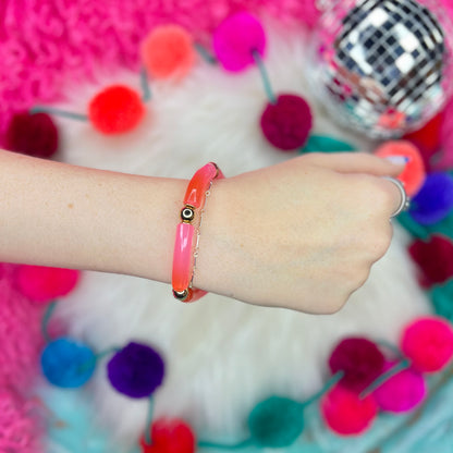 Pink Panache Hot Pink Macaroni Stretch Bracelet
