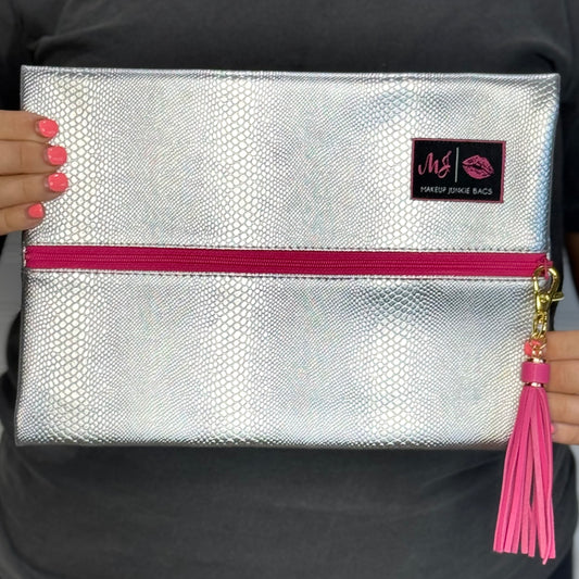 Silver Serpent ~ Pink Zipper