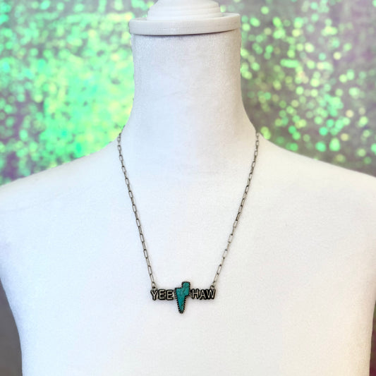 Yeehaw Bolt Necklace