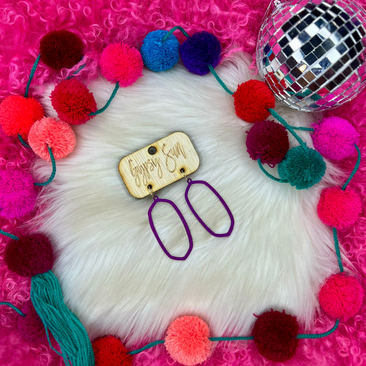 Purple Basic Kendra Style Earrings