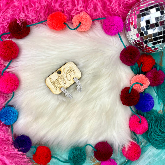 Silver & Pearl Small Hoop Earrings