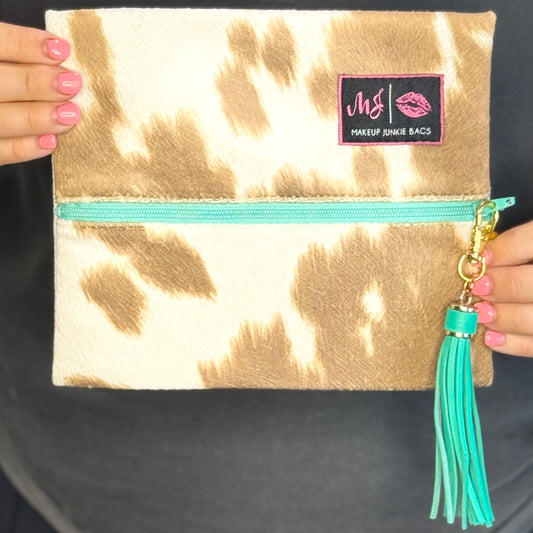 Tan Your Hide ~ Teal Zipper