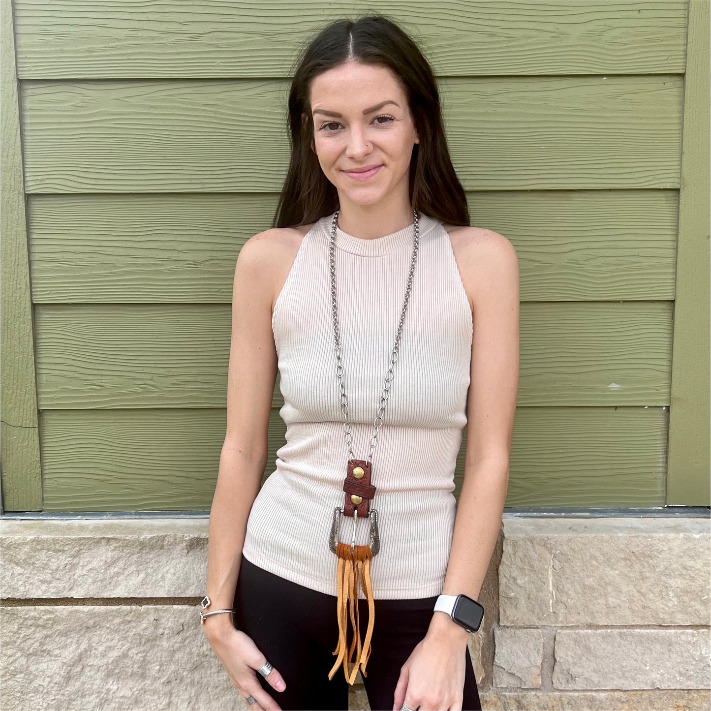Belt Buckle Necklace